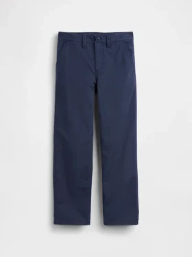 Pantaloni kaki da bambino dal taglio dritto e dalla vestibilità comoda, in stile “Modern Uniform”