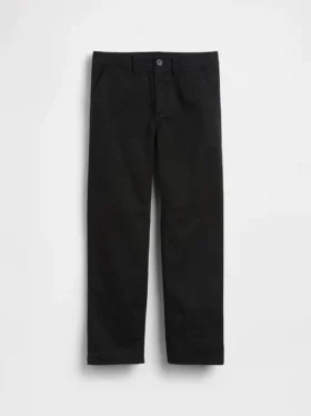 Pantaloni kaki da bambino dal taglio dritto e dalla vestibilità comoda, in stile “Modern Uniform”