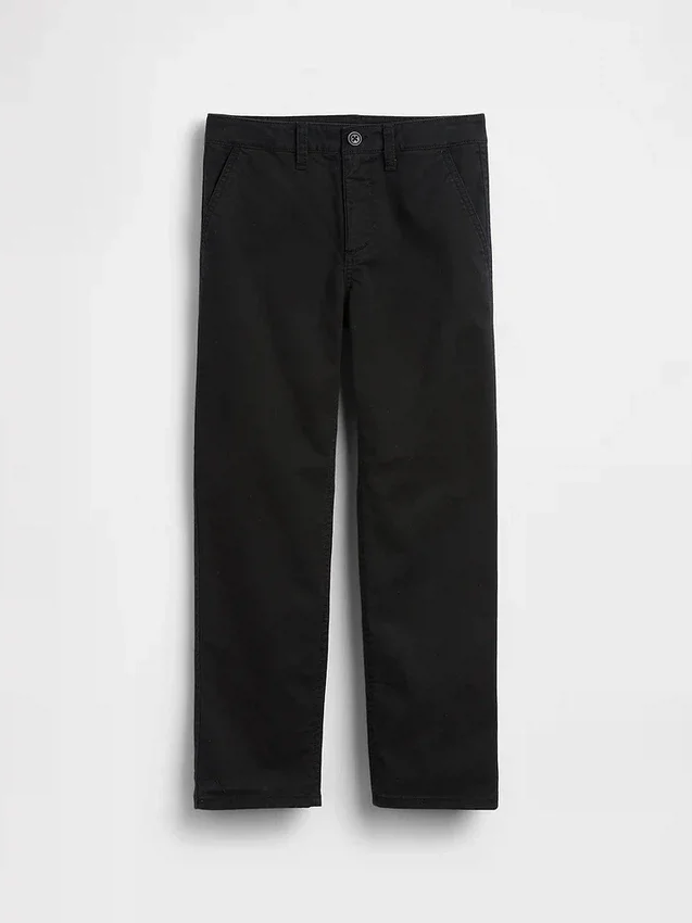Pantaloni kaki da bambino dal taglio dritto e dalla vestibilità comoda, in stile "Modern Uniform"