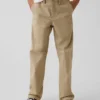 Pantaloni kaki da bambino dal taglio dritto e dalla vestibilità comoda, in stile "Modern Uniform"