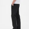Pantaloni kaki dritti dal taglio rilassato in twill pesante