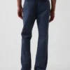Pantaloni kaki dritti dal taglio rilassato in twill pesante