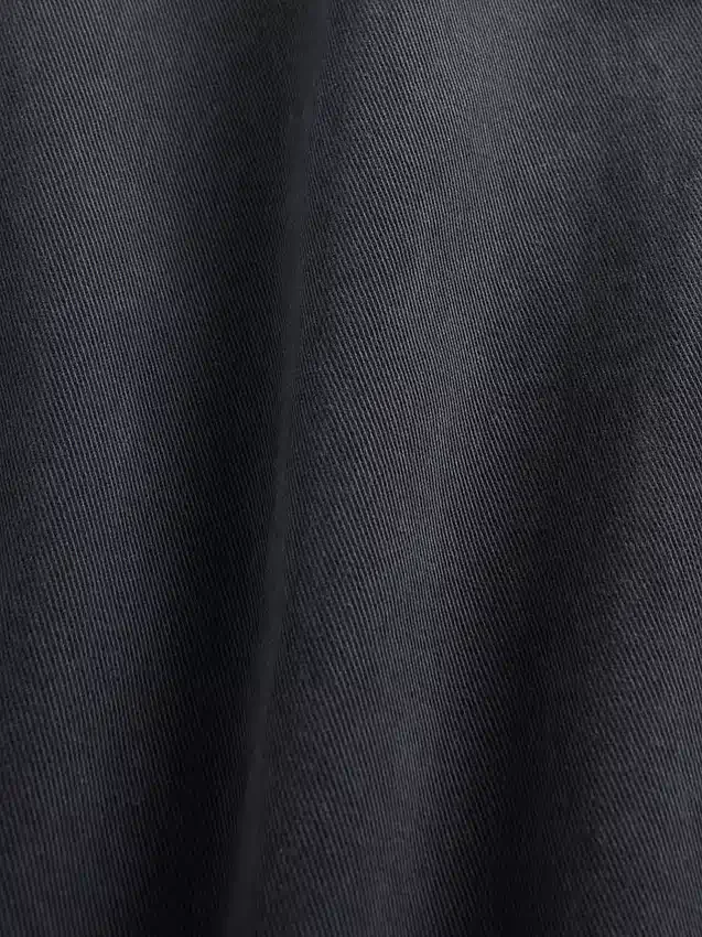 Pantaloni kaki dritti dal taglio rilassato in twill pesante