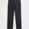 Pantaloni kaki dritti dal taglio rilassato in twill pesante