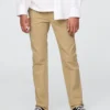 Pantaloni kaki elasticizzati a vestibilità dritta per bambini