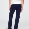 Pantaloni kaki elasticizzati a vestibilità dritta per bambini