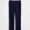 Pantaloni kaki elasticizzati a vestibilità dritta per bambini
