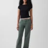Pantaloni kaki larghi a vita bassa in stile anni '90