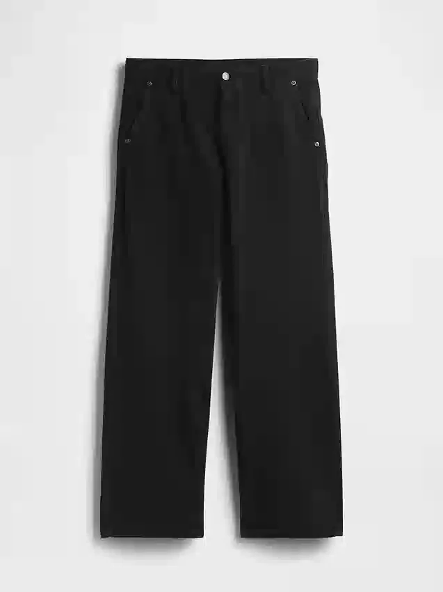 Pantaloni kaki larghi a vita bassa in stile anni '90