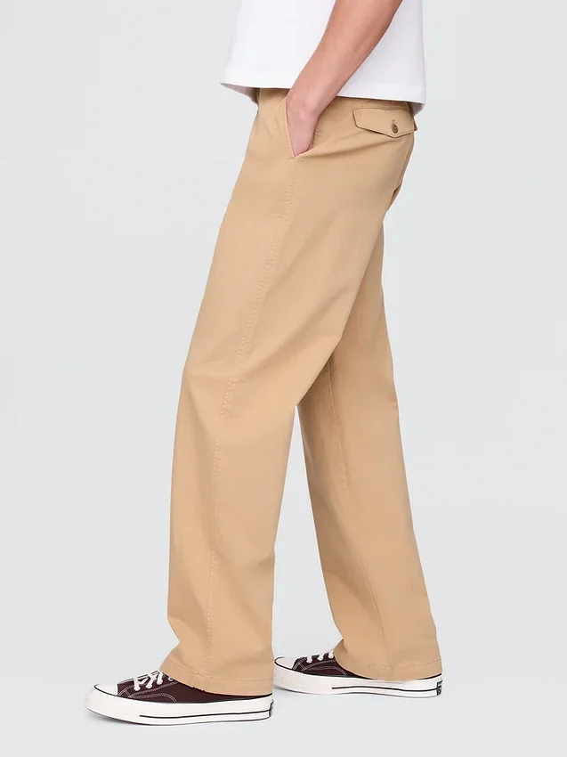 Pantaloni kaki larghi in stile anni '90