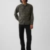 Pantaloni kaki larghi in twill pesante stile anni '90
