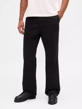 Pantaloni kaki larghi in twill pesante stile anni ’90