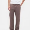 Pantaloni kaki larghi in twill pesante stile anni '90