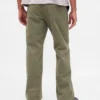 Pantaloni kaki larghi in twill pesante stile anni '90