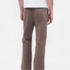 Pantaloni kaki larghi in twill pesante stile anni '90