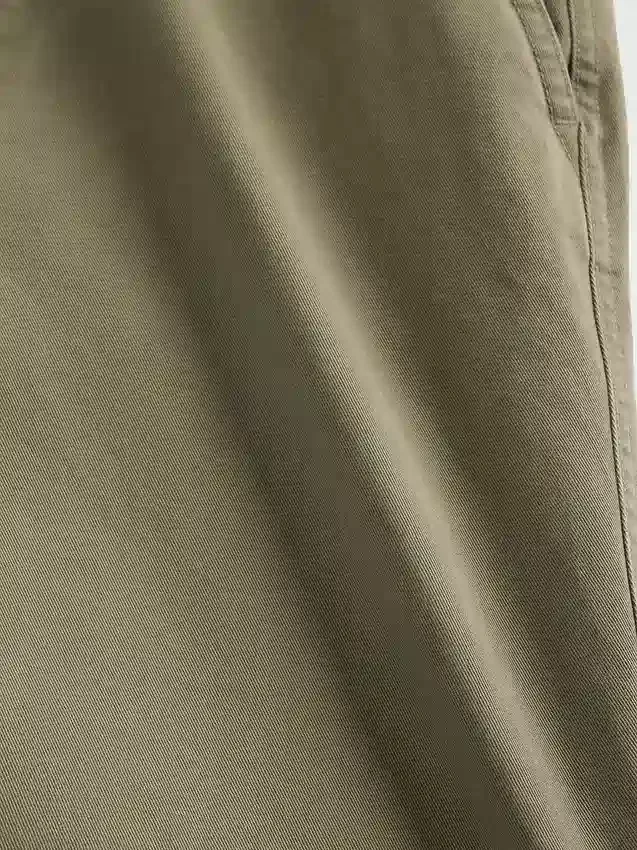 Pantaloni kaki larghi in twill pesante stile anni '90