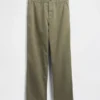 Pantaloni kaki larghi in twill pesante stile anni '90