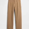 Pantaloni kaki larghi in twill pesante stile anni '90