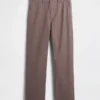 Pantaloni kaki larghi in twill pesante stile anni '90