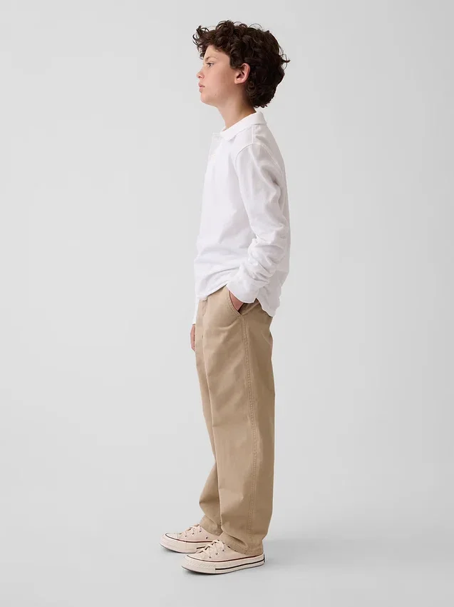Pantaloni kaki larghi Modern Uniform per bambini