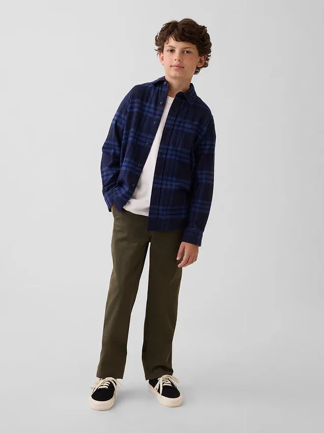 Pantaloni kaki larghi Modern Uniform per bambini
