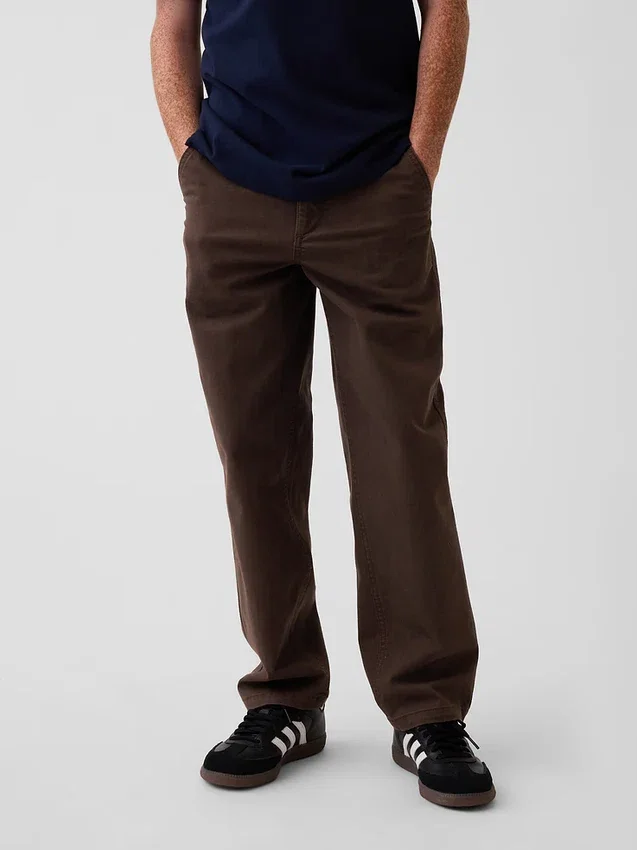 Pantaloni kaki larghi Modern Uniform per bambini