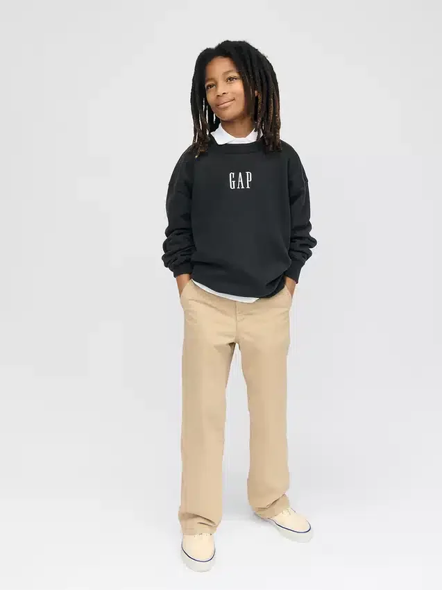 Pantaloni kaki larghi Modern Uniform per bambini