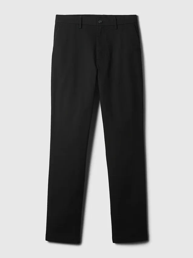 Pantaloni kaki moderni a gamba affusolata