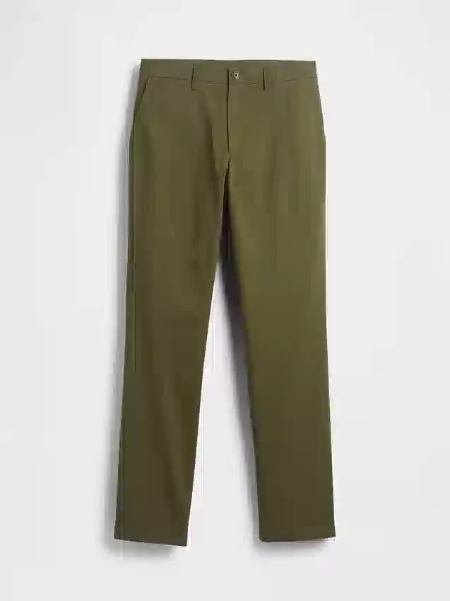 Pantaloni kaki moderni a vestibilità dritta