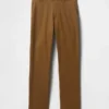 Pantaloni kaki moderni a vestibilità dritta