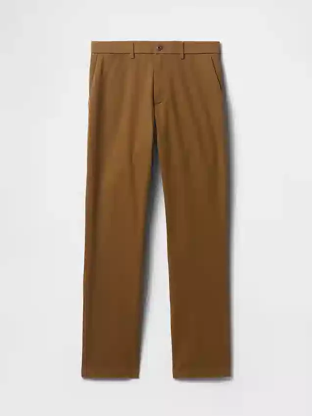 Pantaloni kaki moderni a vestibilità dritta