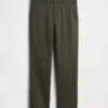 Pantaloni kaki moderni a vestibilità dritta