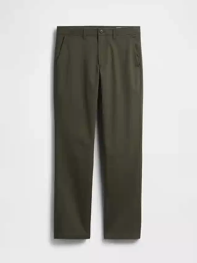 Pantaloni kaki moderni a vestibilità dritta