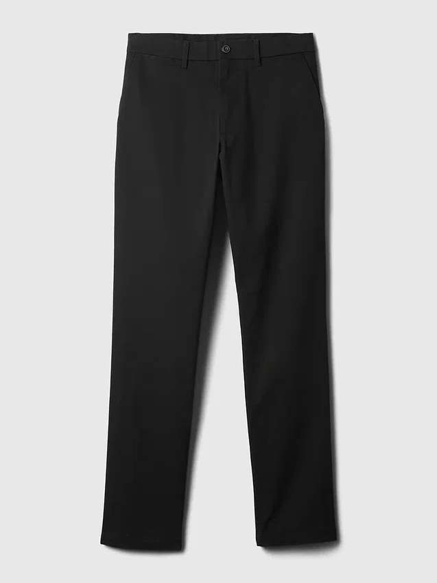 Pantaloni kaki moderni a vestibilità dritta