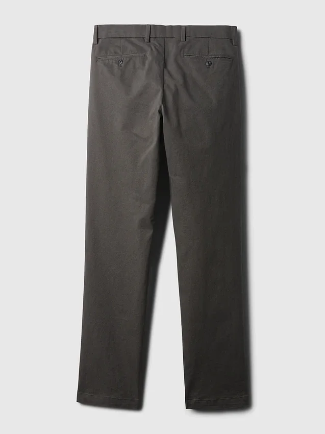 Pantaloni kaki moderni a vestibilità dritta