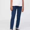 Pantaloni kaki skinny da uniforme per bambini