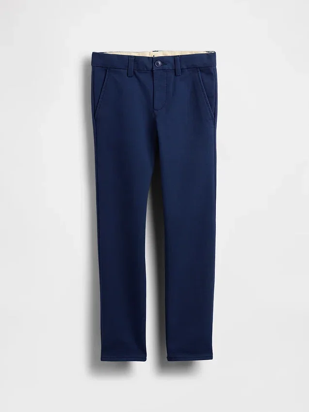 Pantaloni kaki skinny da uniforme per bambini