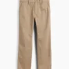 Pantaloni kaki slim da bambino in stile uniforme moderno