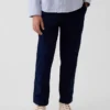Pantaloni kaki slim da bambino in stile uniforme moderno