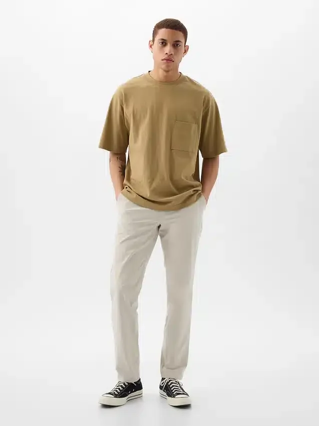 Pantaloni kaki slim ibridi
