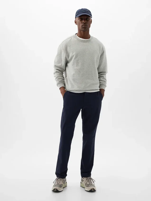 Pantaloni kaki slim ibridi