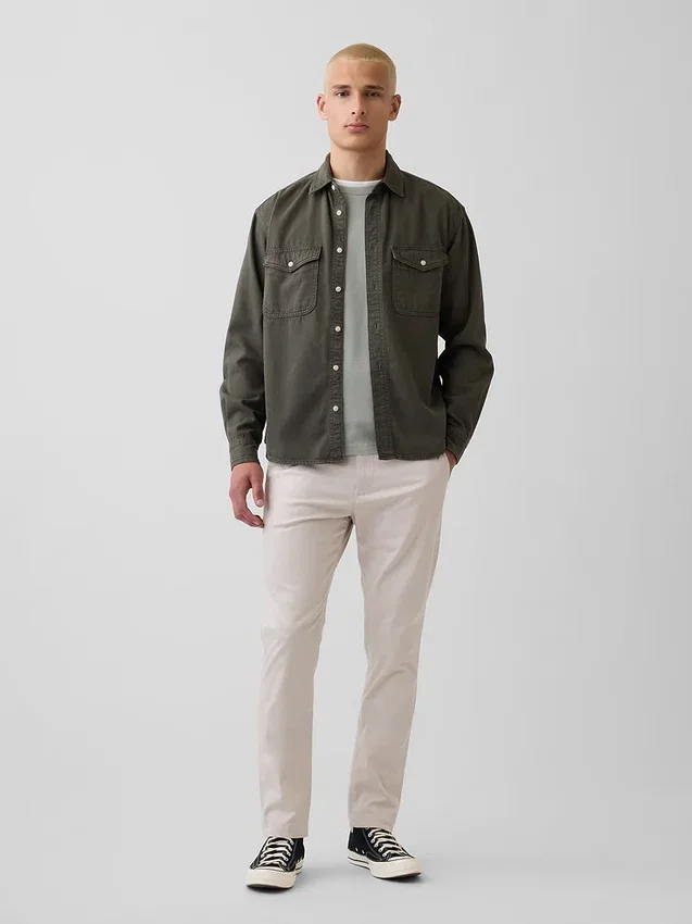 Pantaloni kaki slim moderni