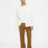 Pantaloni kaki utility dal taglio dritto e morbido