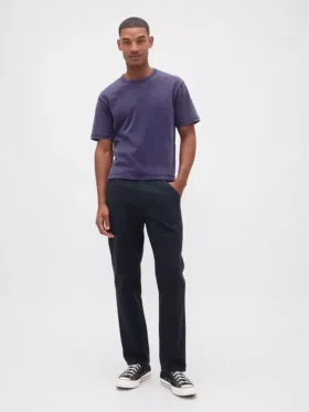 Pantaloni kaki utility dal taglio dritto e morbido