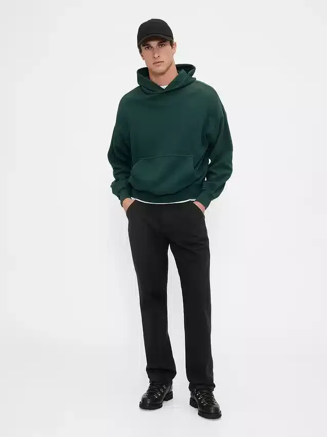 Pantaloni kaki utility dal taglio dritto e morbido