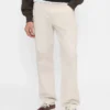 Pantaloni kaki utility dal taglio dritto e morbido
