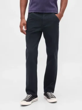 Pantaloni kaki utility dal taglio dritto e morbido