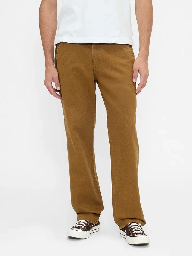 Pantaloni kaki utility dal taglio dritto e morbido