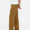 Pantaloni kaki utility dal taglio dritto e morbido