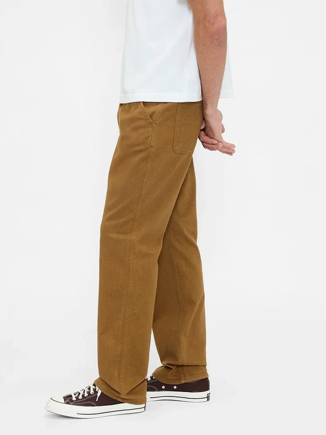 Pantaloni kaki utility dal taglio dritto e morbido